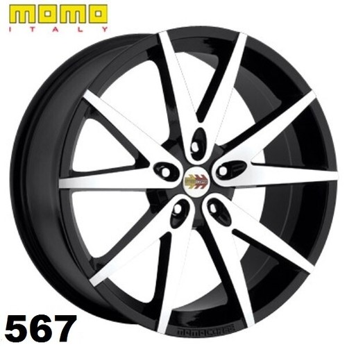 Momo v10 nero diamantato 7jx16 - nero,